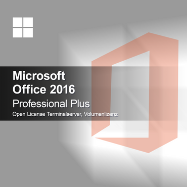 Microsoft Office 2016 Professional Plus Licenza Aperta Terminalserver, licenza a volume