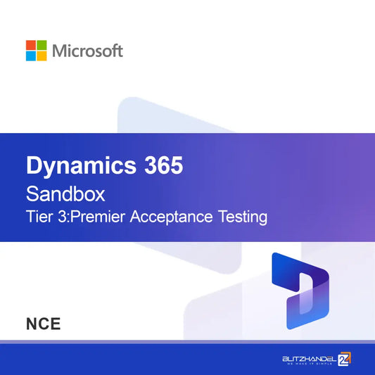 Dynamics 365 Operations - Sandbox Tier 3: Test di Accettazione Premier