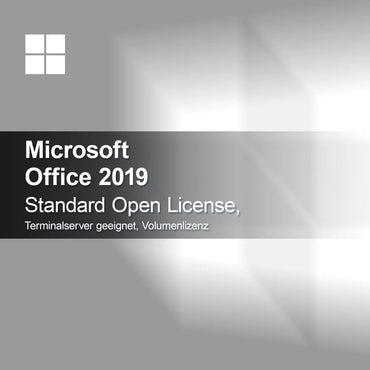 Microsoft Office 2019 Standard Open License, adatto per Terminalserver, licenza a volume