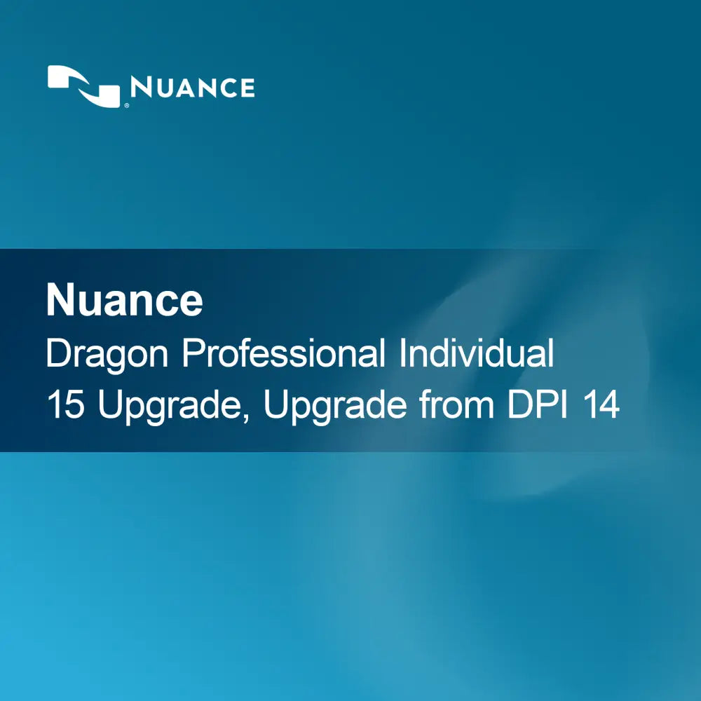 Aggiornamento Nuance Dragon Professional Individual 15, aggiornamento da DPI 14