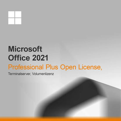 Microsoft Office 2021 Professional Plus Licenza Aperta, Terminalserver, Licenza Volume
