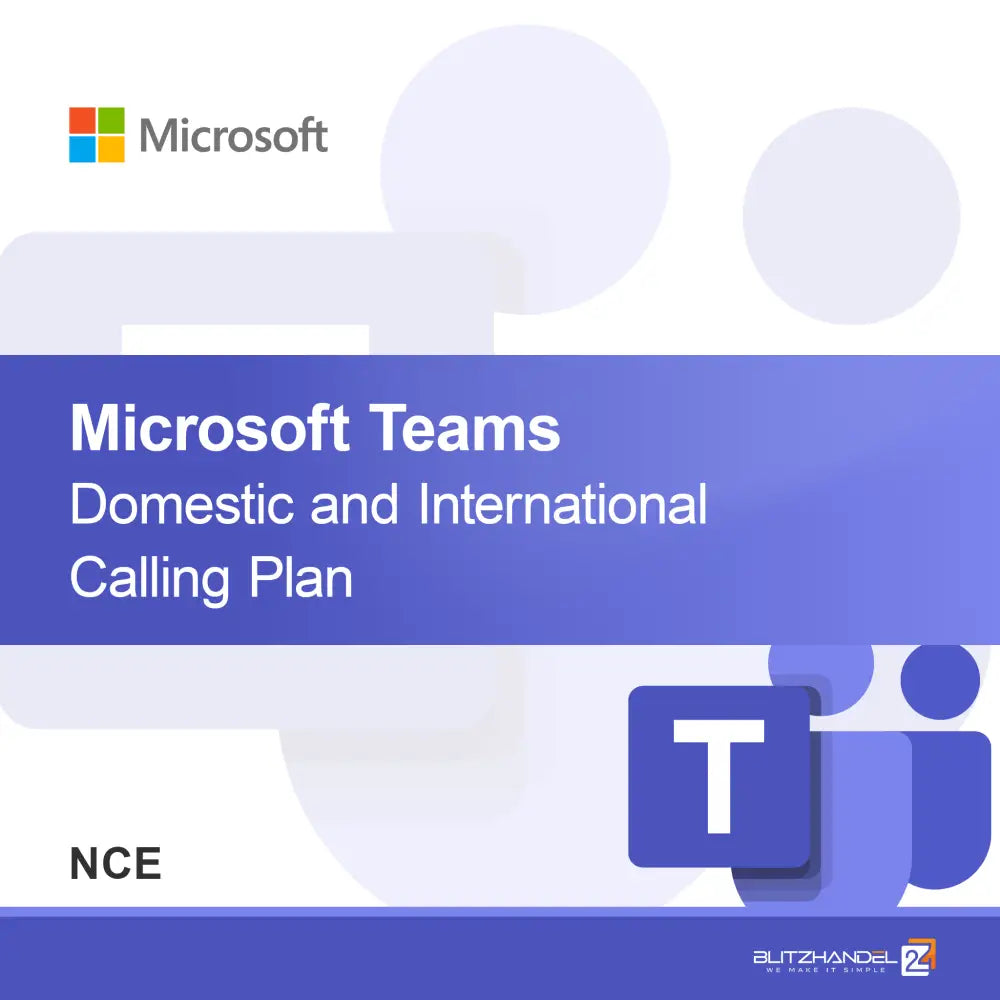 Piano di chiamate nazionali e internazionali Microsoft Teams (NCE)