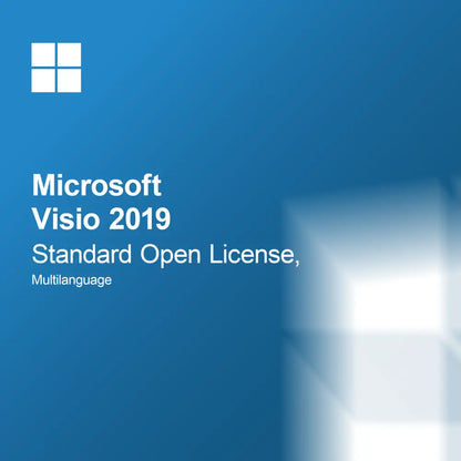 Microsoft Visio 2019 Standard, Licenza Open, Multilingue
